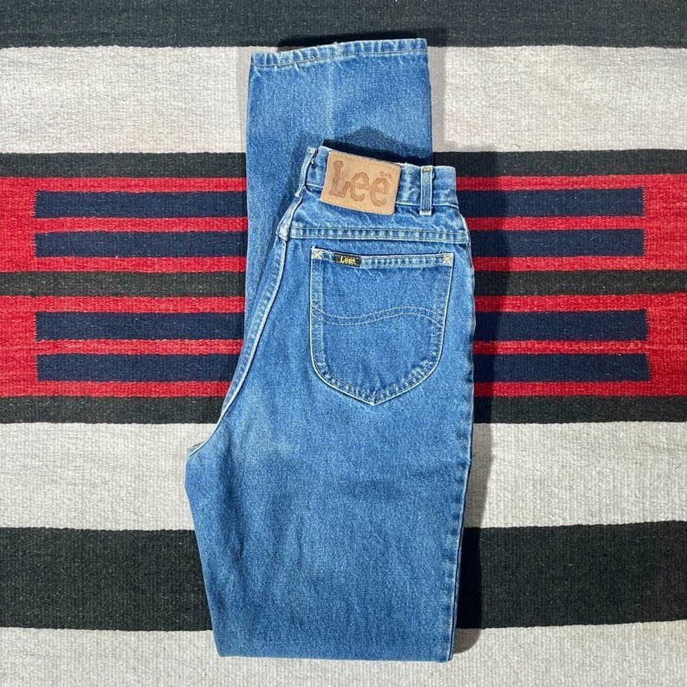 25w Vtg Usa 80s Lee Tapered Leg Jeans
